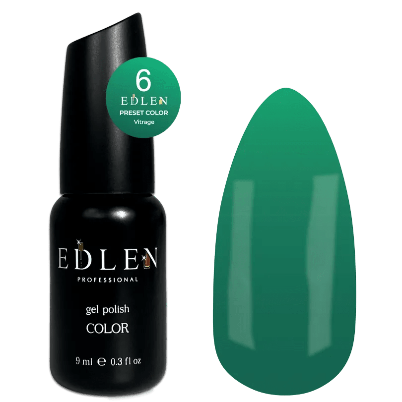 EDLEN Vitrage Color Gel Polish Preset 006, 9 ml - Level Up Beauty Supply