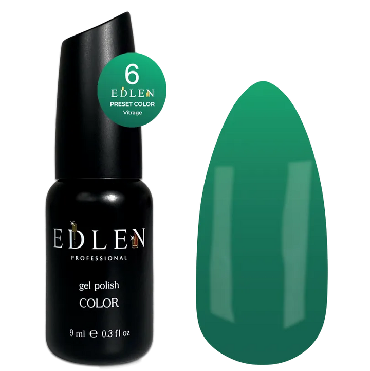 EDLEN Vitrage Color Gel Polish Preset #006, 9 ml