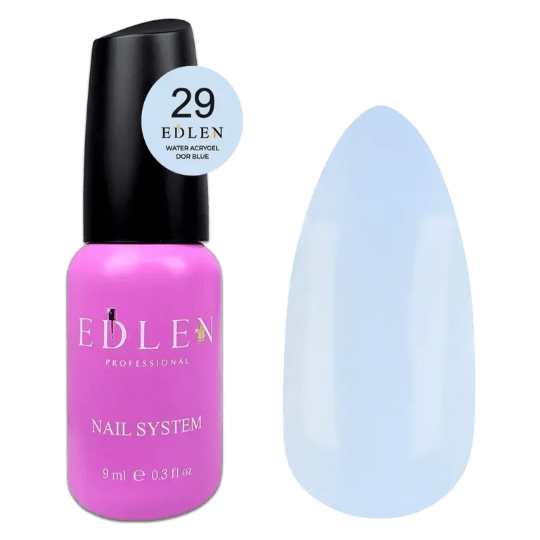 EDLEN Water Acrygel Dor Blue 29, 9 ml - Level Up Beauty Supply