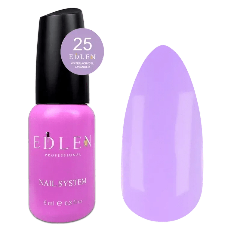 EDLEN Water Acrygel Lavender 25, 9 ml - Level Up Beauty Supply