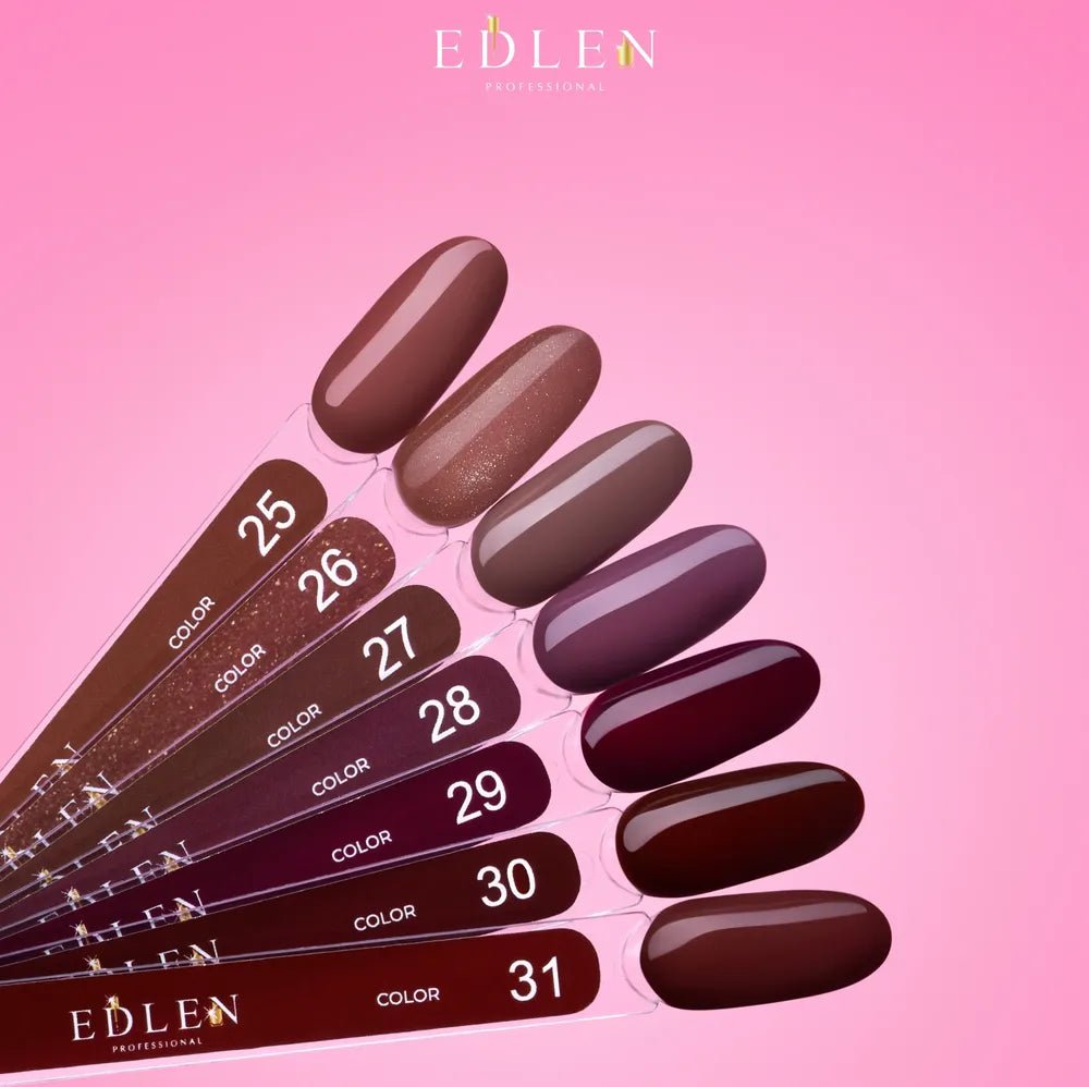 EDLEN Color Gel Polish 028, 9 ml - Level Up Beauty Supply