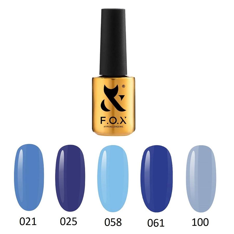 F.O.X Colour Gel Polish Set "Ocean Opulence", 5pcs