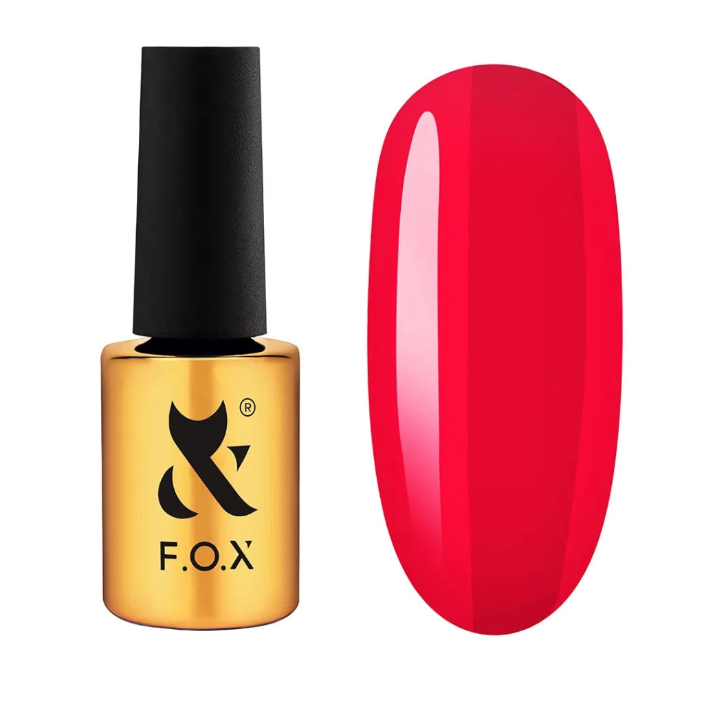 F.O.X Gel Polish Lipstick 001, 7ml - Level Up Beauty Supply