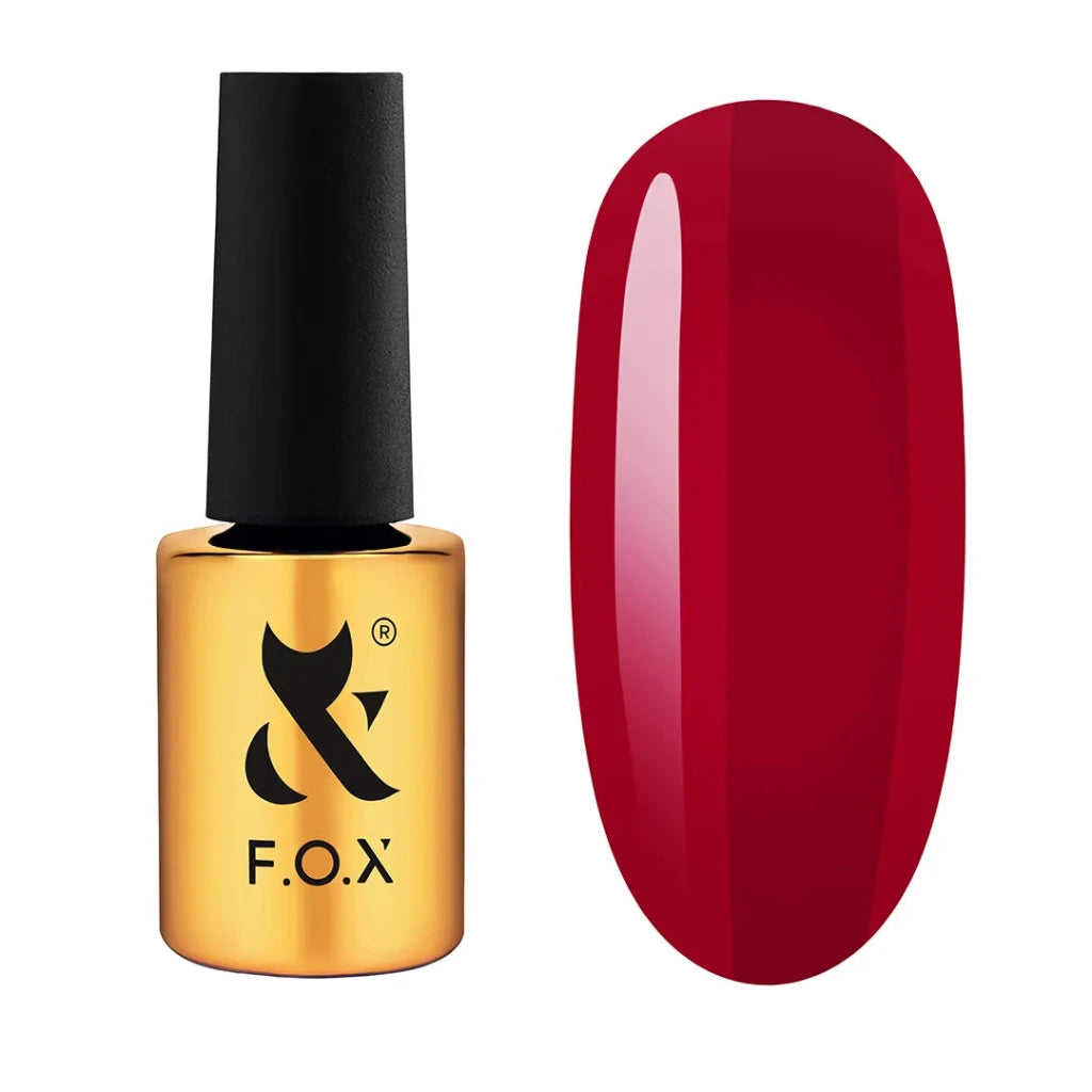 F.O.X Gel Polish Lipstick 007, 7ml - Level Up Beauty Supply