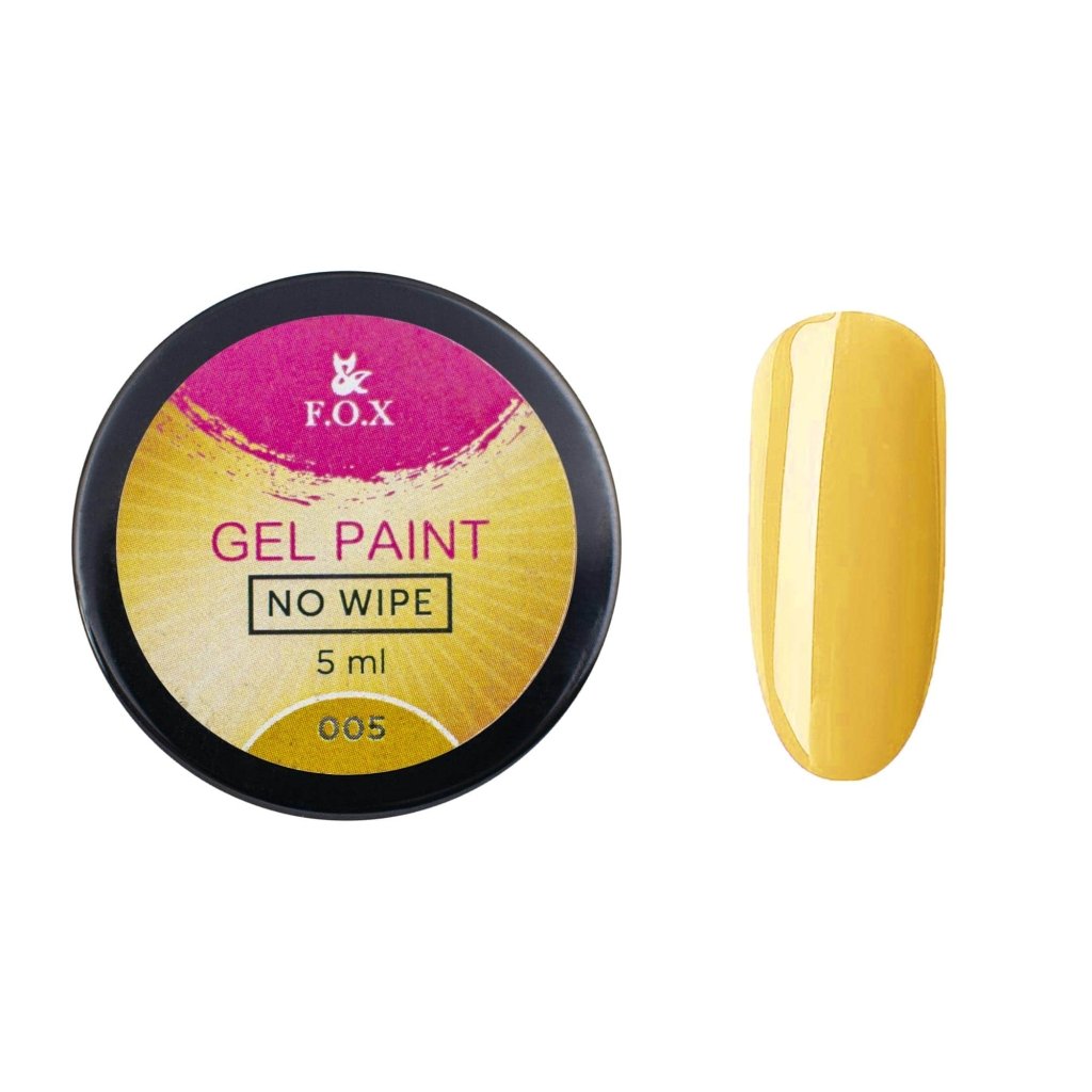 F.O.X Gel paint No Wipe 005, 5 ml - Level Up Beauty Supply