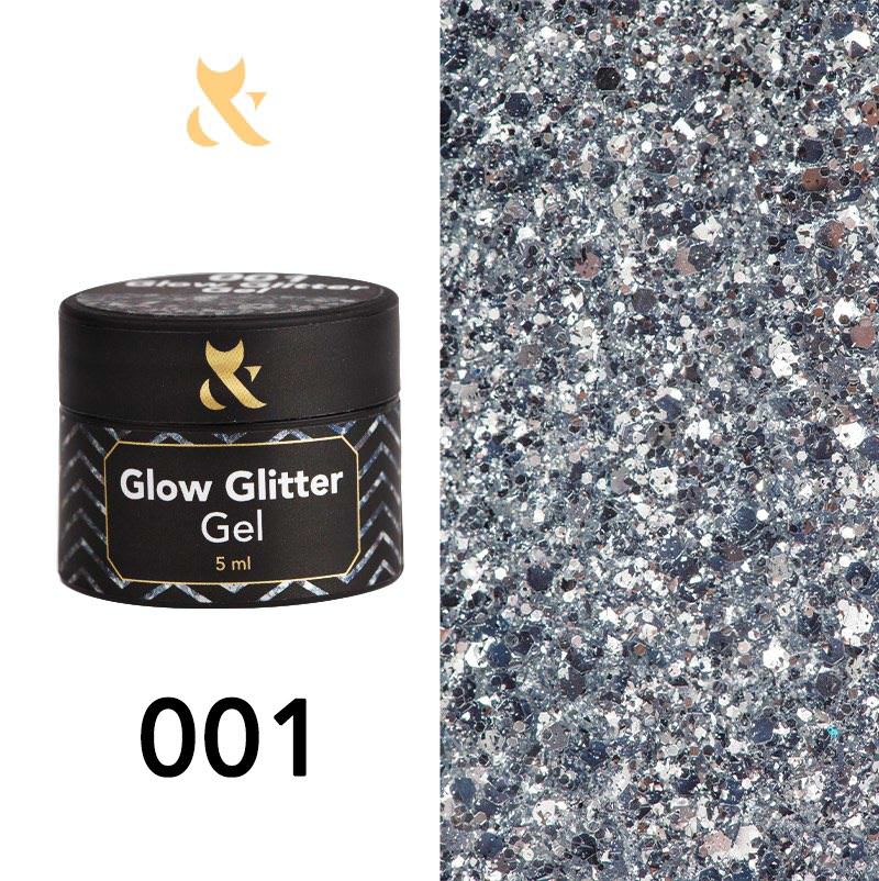 F.O.X Glow Glitter Gel 001, 5 ml