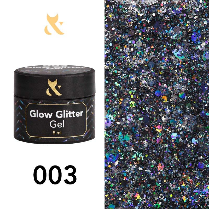 F.O.X Glow Glitter Gel 003, 5 ml