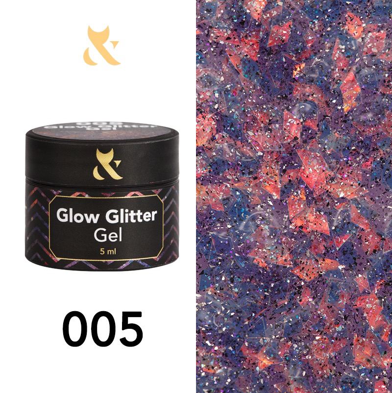 F.O.X Glow Glitter Gel 005, 5 ml