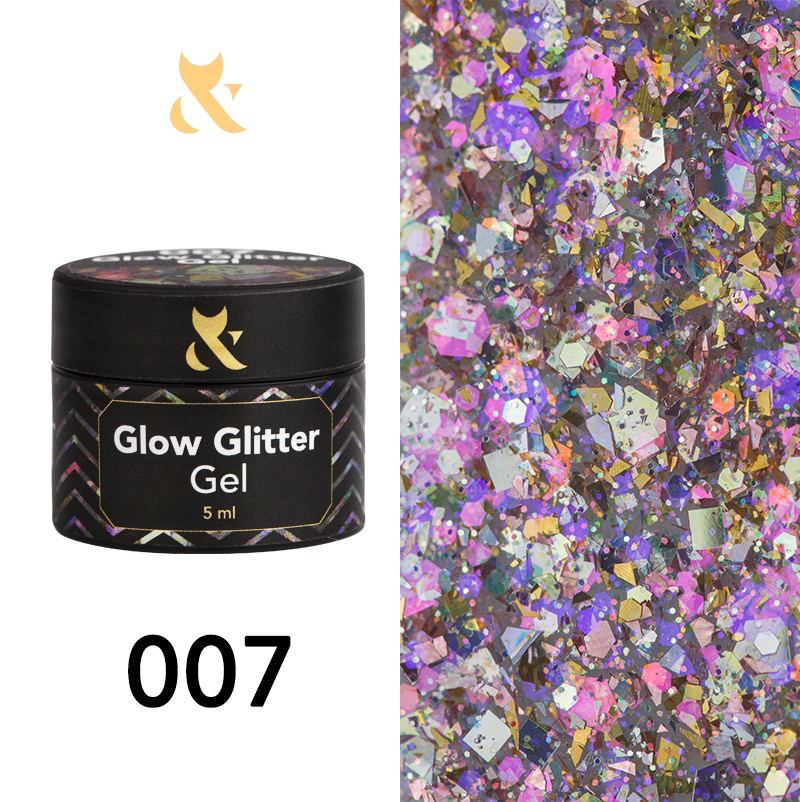 F.O.X Glow Glitter Gel 007, 5 ml