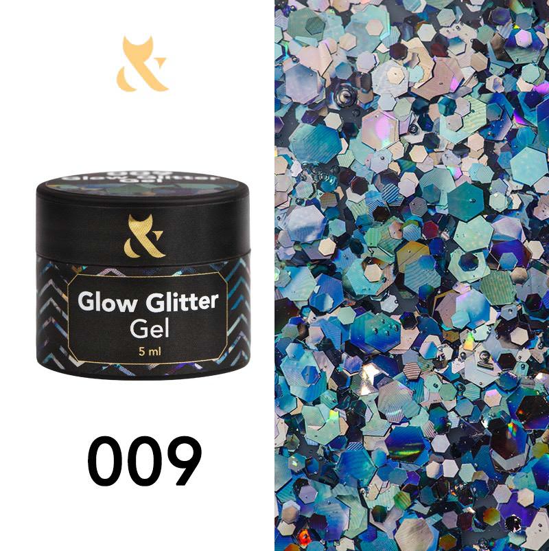 F.O.X Glow Glitter Gel 009, 5 ml