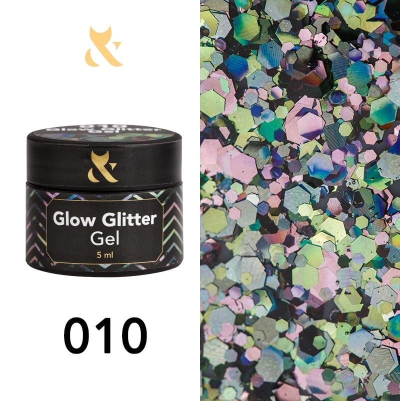 F.O.X Glow Glitter Gel 010, 5 ml