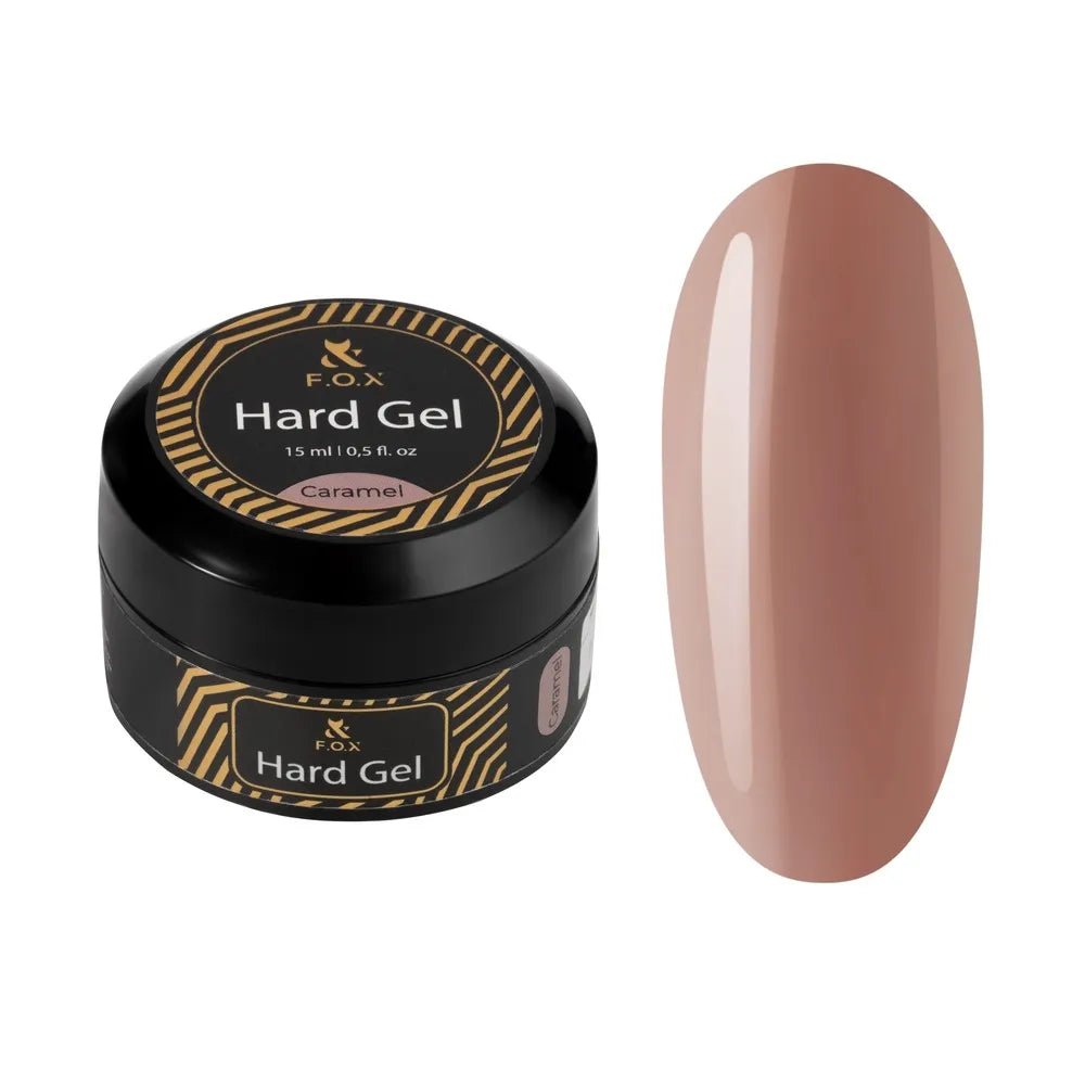 F.O.X Hard gel Caramel, 15 ml - Level Up Beauty Supply