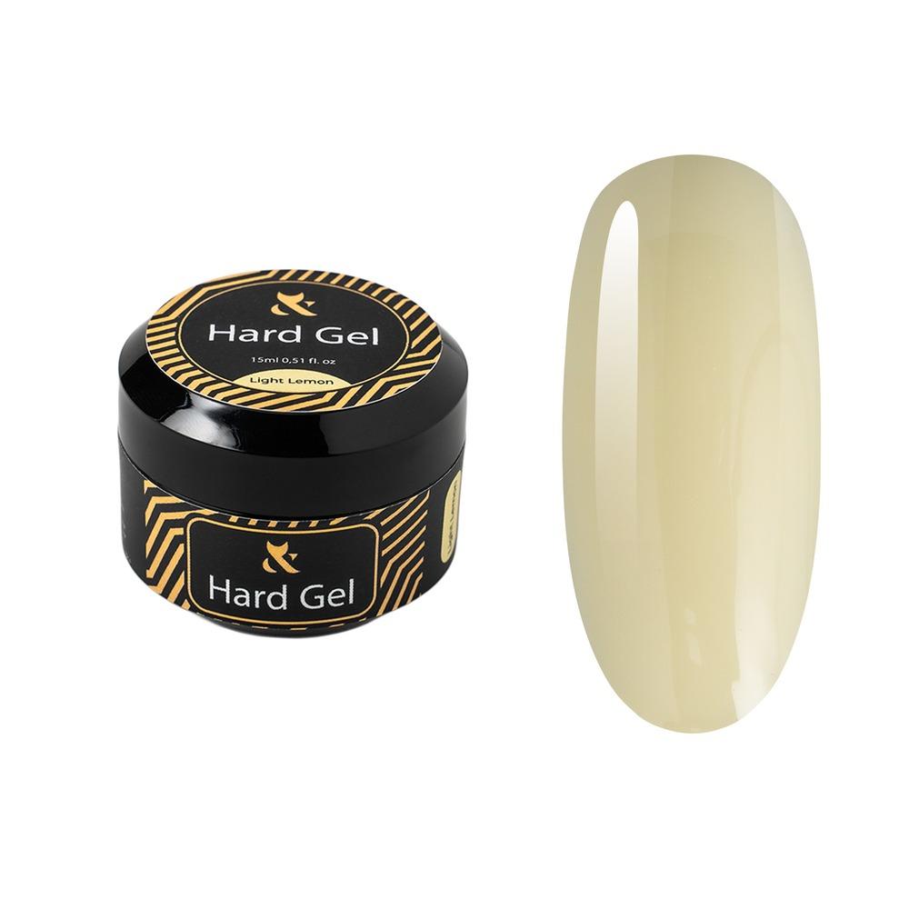 F.O.X Hard gel Cover Light Lemon, 15 ml - Level Up Beauty Supply