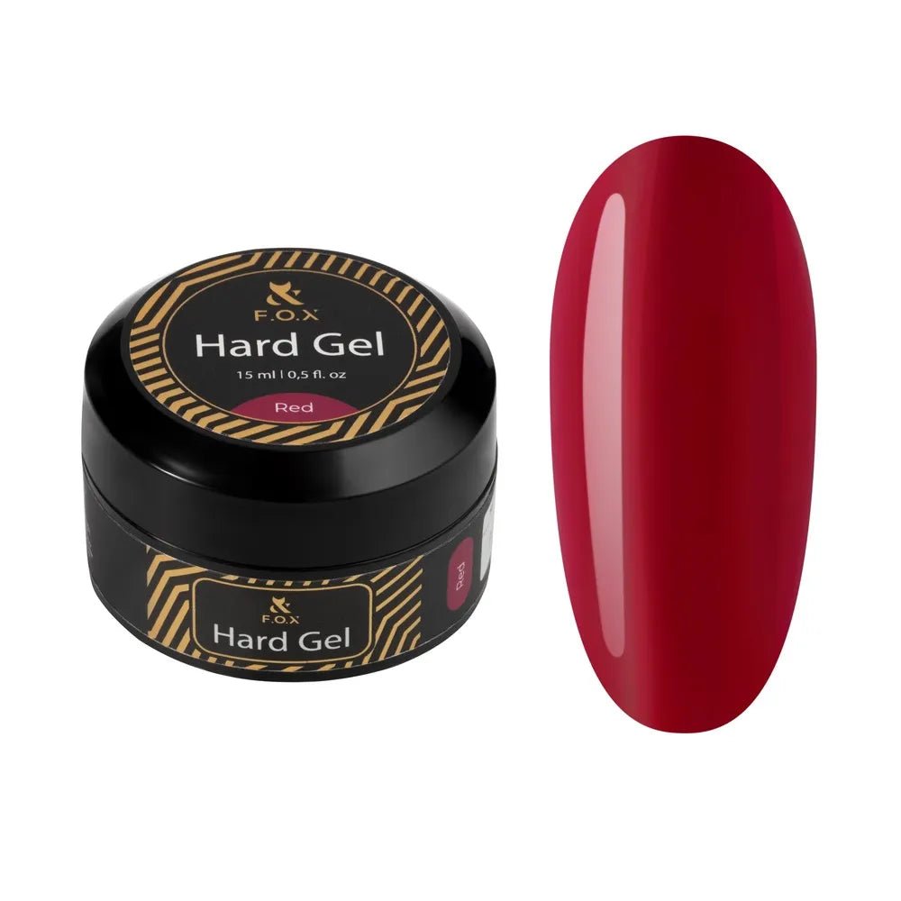 F.O.X Hard gel Red, 15 ml - Level Up Beauty Supply