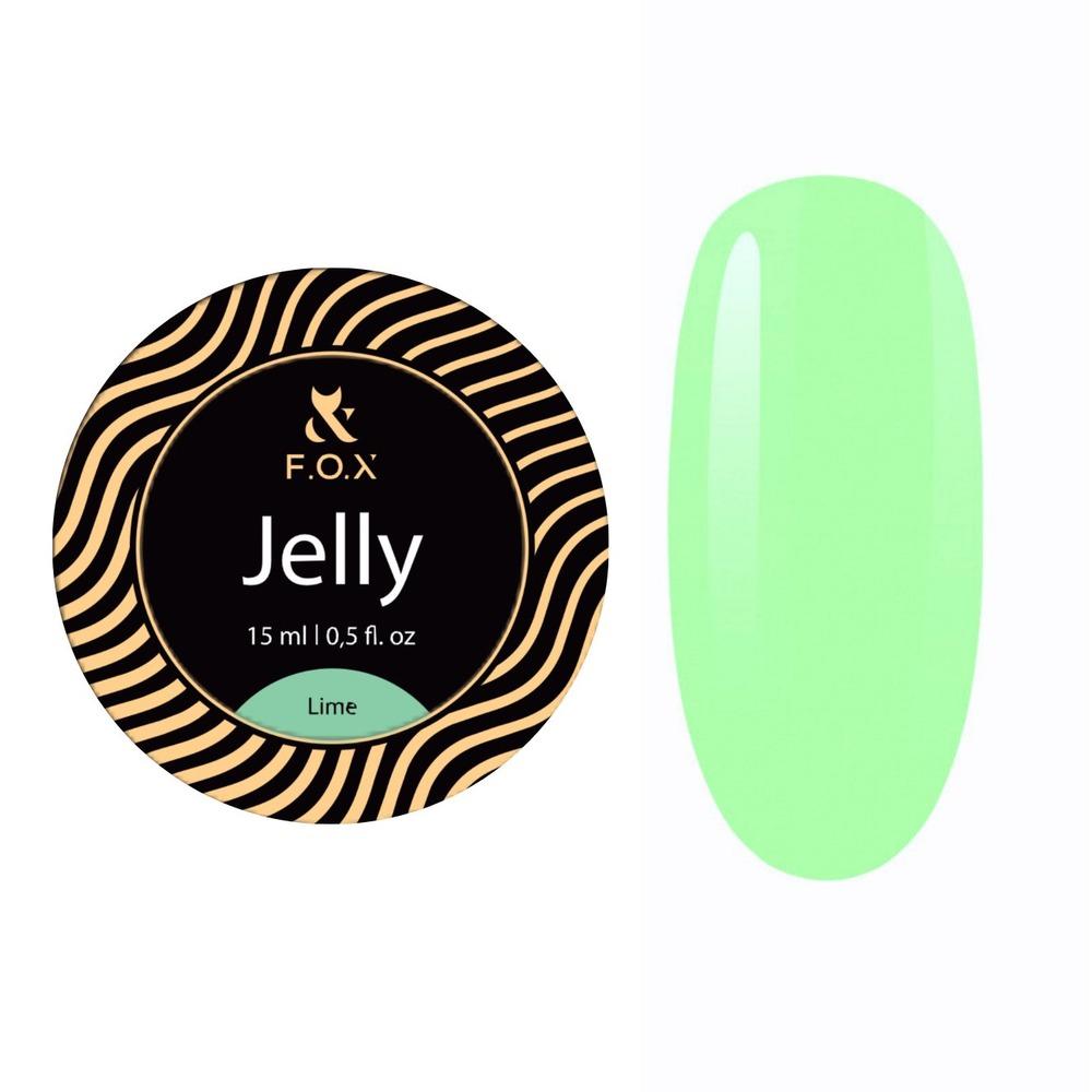 F.O.X Jelly Cover Gel Lime, 15 ml - Level Up Beauty Supply