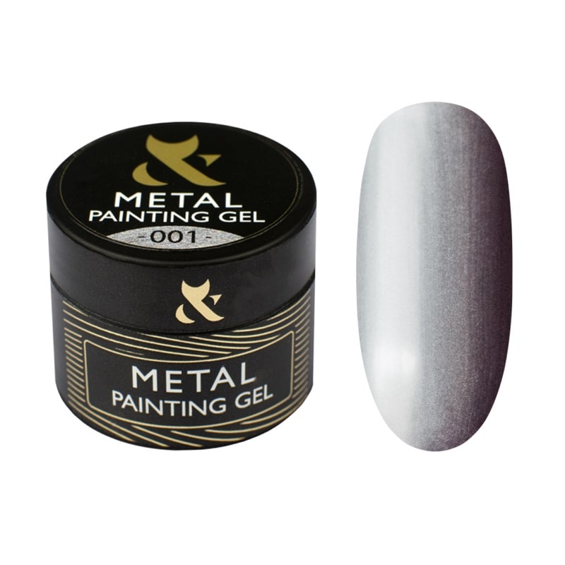 F.O.X Metal gel paint 001 (silver), 5 ml