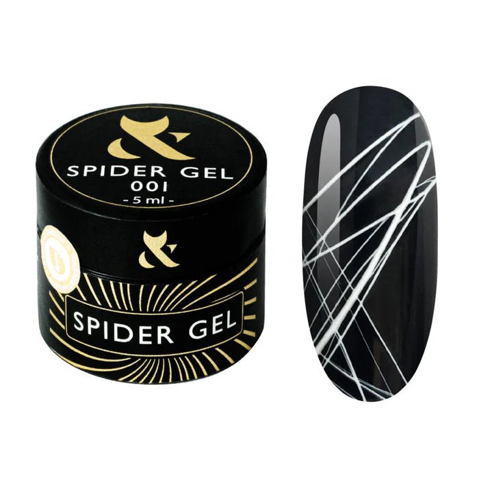 F.O.X Spider Gel 001 (White), 5 ml - Level Up Beauty Supply