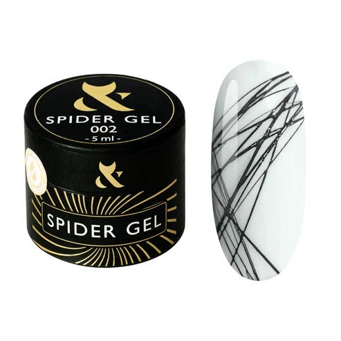 F.O.X Spider Gel 002 (Black), 5 ml - Level Up Beauty Supply