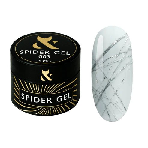 F.O.X Spider Gel 003 (Silver), 5 ml - Level Up Beauty Supply