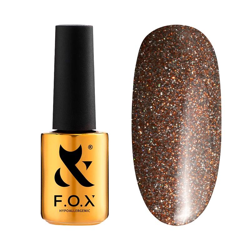 F.O.X gel-polish gold Sparkle 001, 7ml - Level Up Beauty Supply