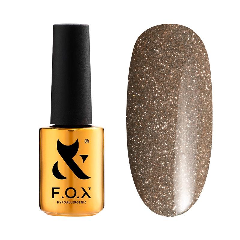 F.O.X gel-polish gold Sparkle 003, 7ml - Level Up Beauty Supply