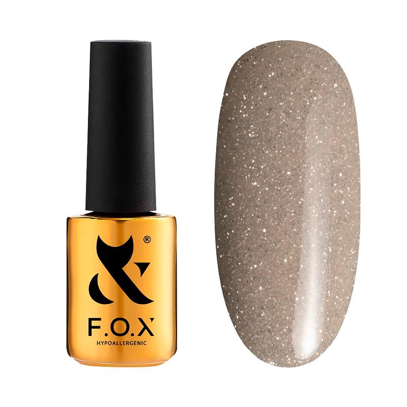 F.O.X gel-polish gold Sparkle 004, 7ml - Level Up Beauty Supply