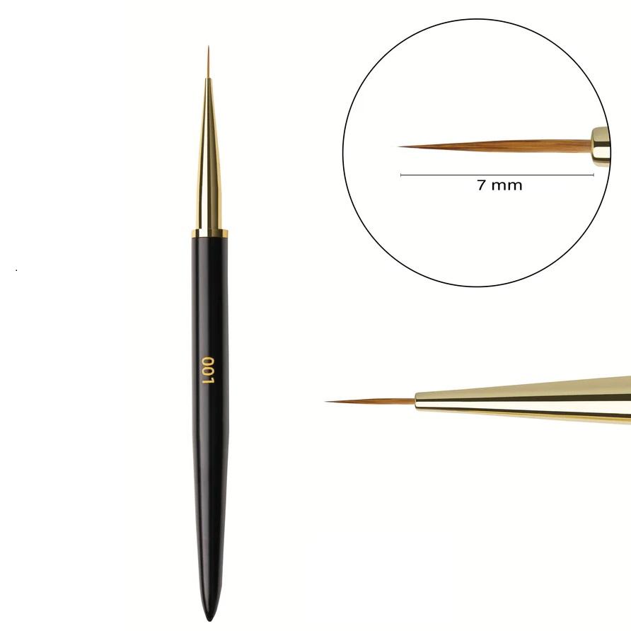 F.O.X. Nail Art Brush 001 "Liner" - Level Up Beauty Supply