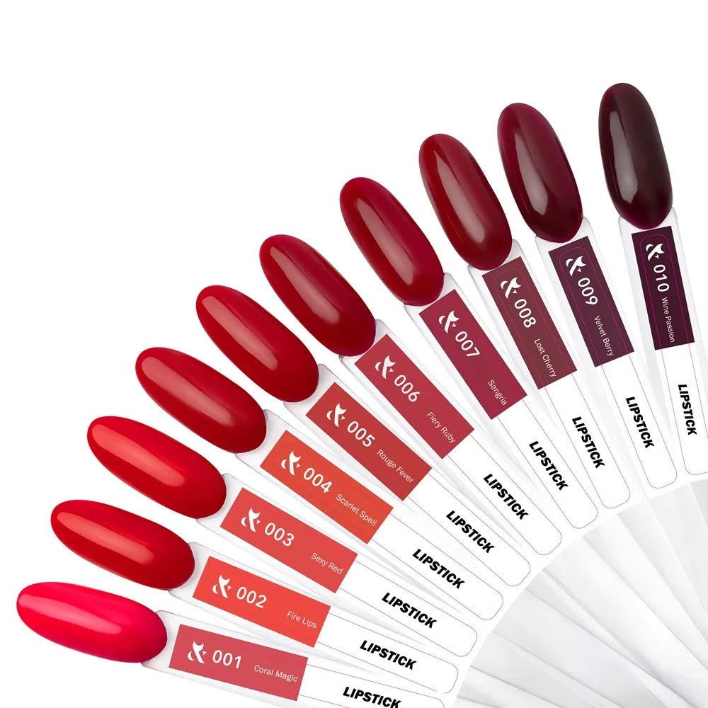 F.O.X Gel Polish Lipstick 010, 7ml - Level Up Beauty Supply