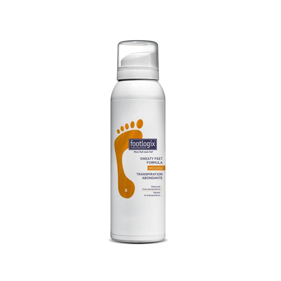 Footlogix Foot Sweaty Feet Formula (Mousse), 4.23oz / 125ml - Level Up Beauty Supply