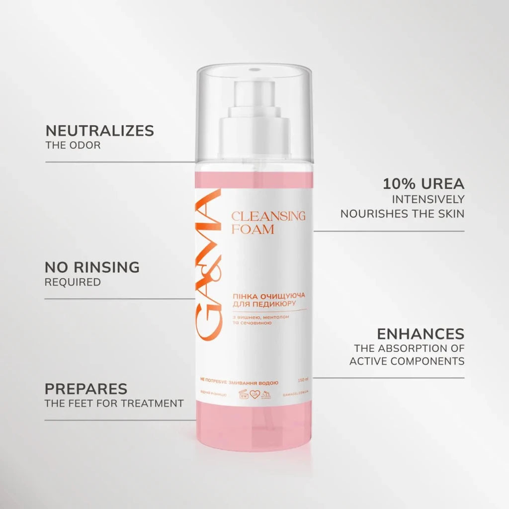 GA&MA Cleansing Foam with Urea (Cherry + Menthol) 150 ml - Level Up Beauty Supply