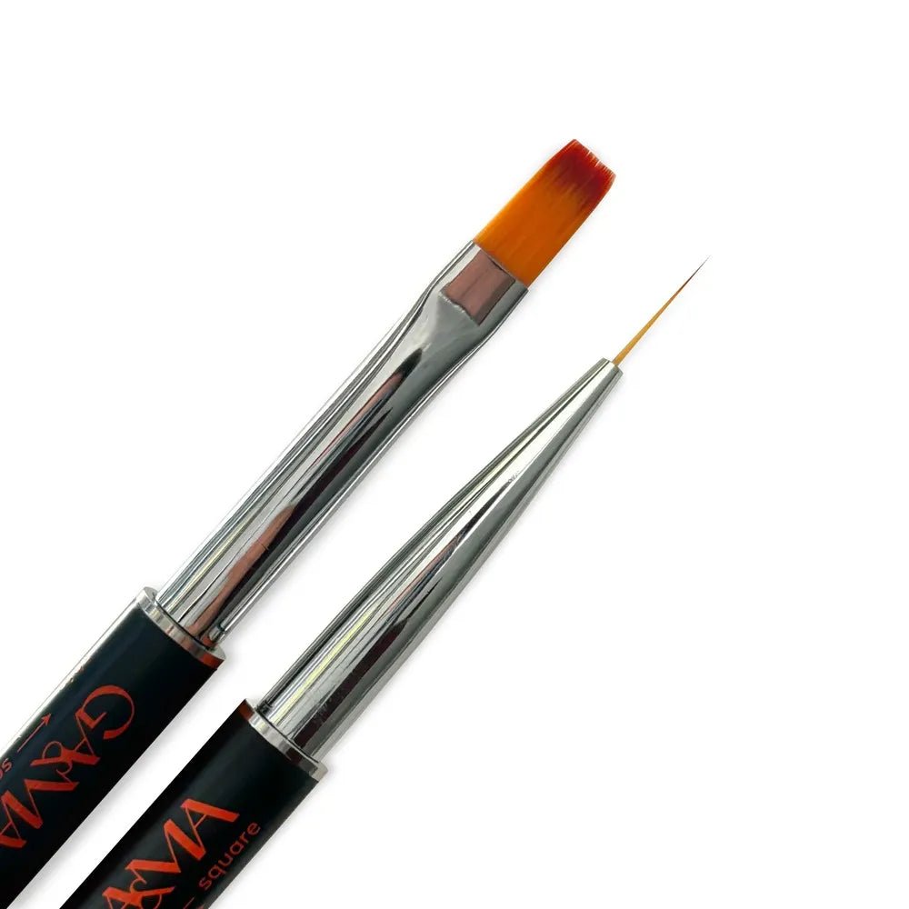 GA&MA Black Double - sided Brush - Level Up Beauty Supply