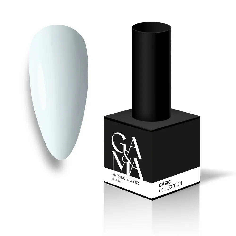 GA&MA Gel polish Basic collection 002 snizhno - bilyy 15 ml (TPO free) - Level Up Beauty Supply