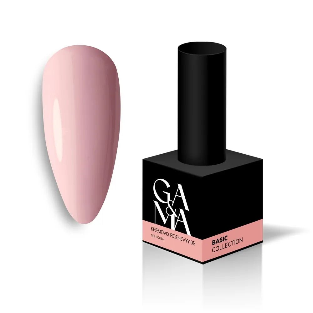 GA&MA Gel polish Basic collection 005 kremovo - rozhevyy 10 ml (TPO free) - Level Up Beauty Supply