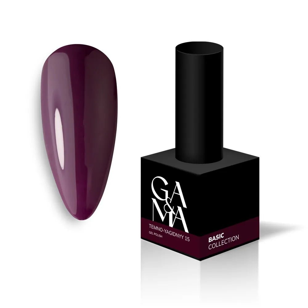 GA&MA Gel polish Basic collection 015 temno - yagidnyy 10 ml (TPO free) - Level Up Beauty Supply