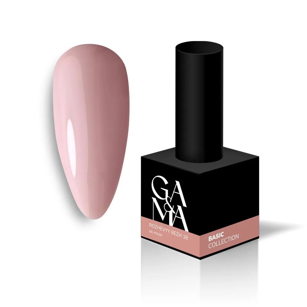 GA&MA Gel polish Basic collection 018 rozhevyy bezh 10 ml (TPO free) - Level Up Beauty Supply