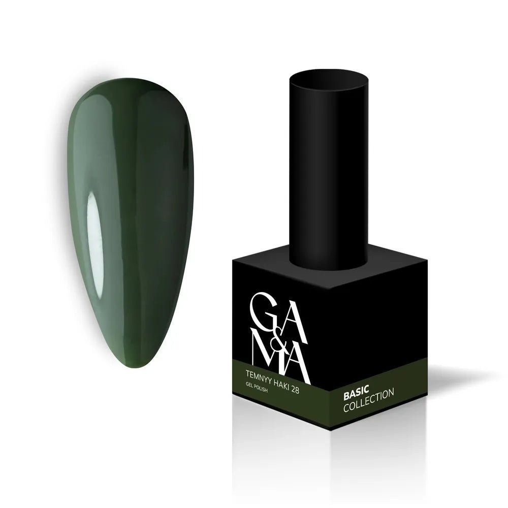 GA&MA Gel polish Basic collection 028 temnyy haki 10 ml (TPO free) - Level Up Beauty Supply