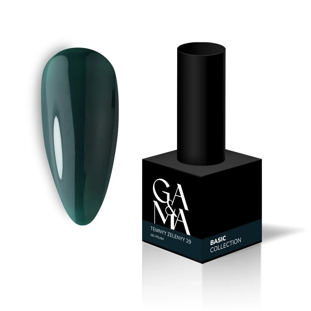 GA&MA Gel polish Basic collection 029 temnyy zelenyy 10 ml (TPO free) - Level Up Beauty Supply