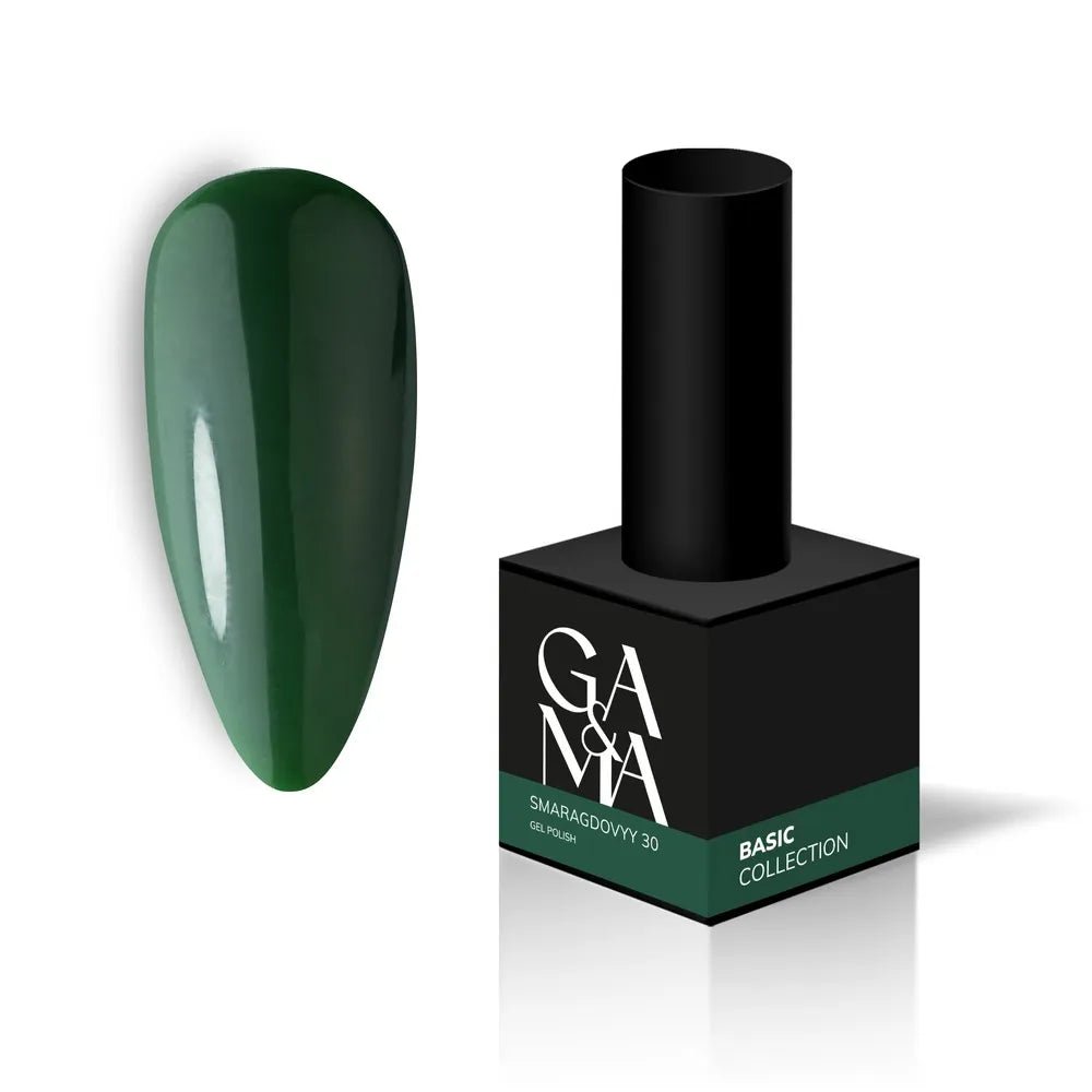 GA&MA Gel polish Basic collection 030 smaragdovyy 10 ml (TPO free) - Level Up Beauty Supply