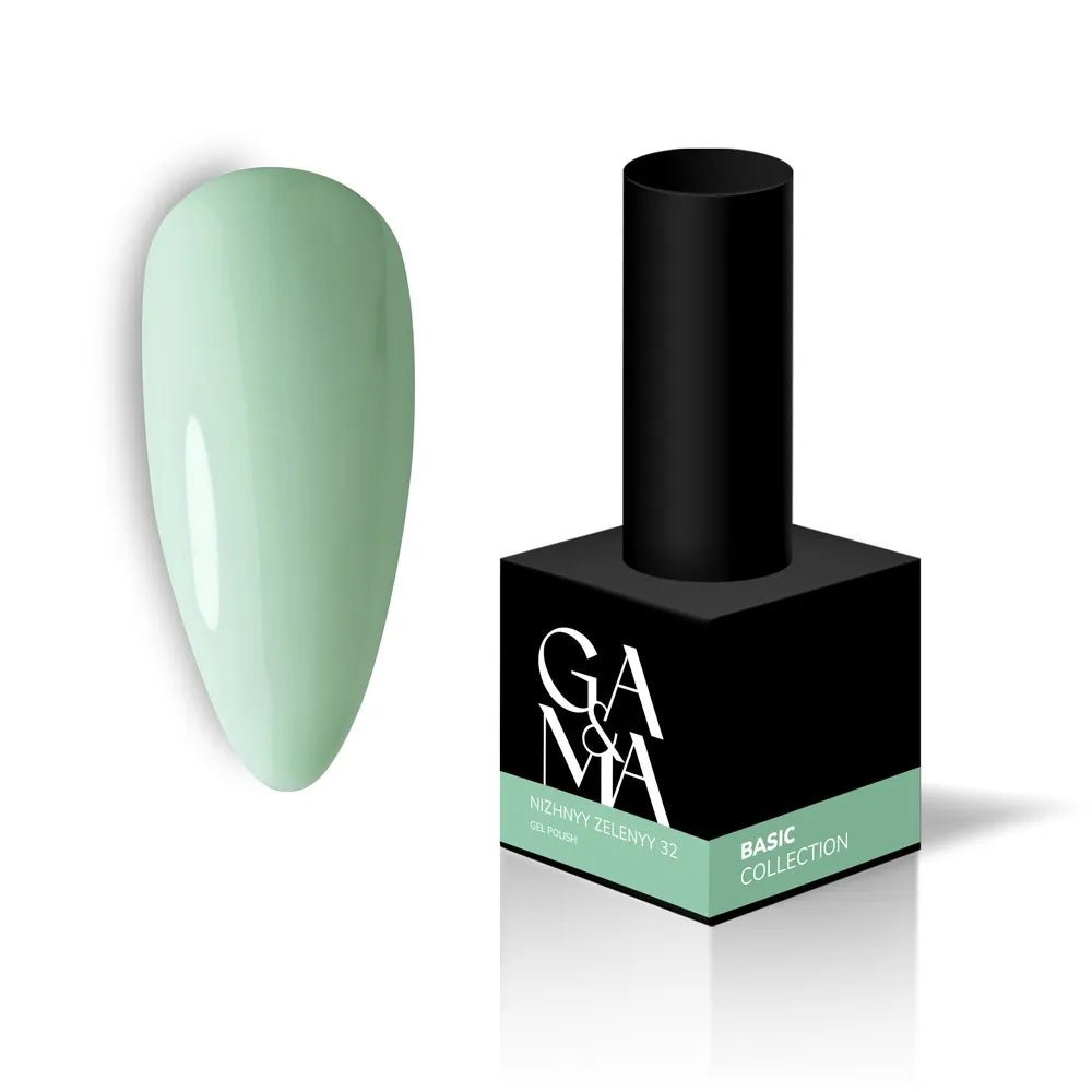 GA&MA Gel polish Basic collection 032 nizhnyy zelenyy 10 ml (TPO free) - Level Up Beauty Supply