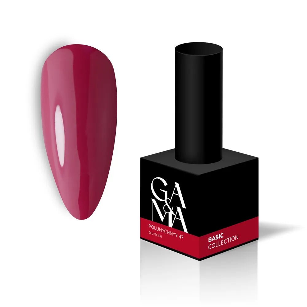 GA&MA Gel polish Basic collection 047 polunychnyy 10 ml (TPO free) - Level Up Beauty Supply