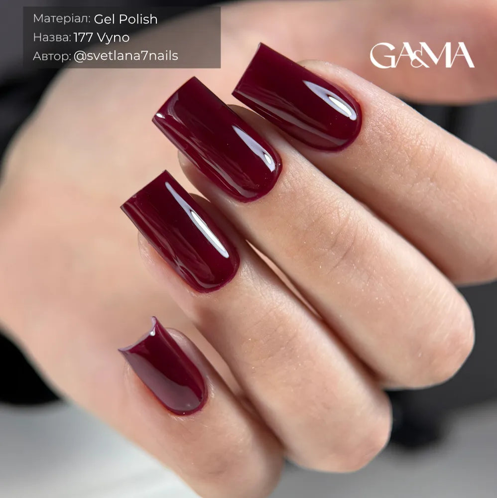 GA&MA Gel polish Hlintveyn collection 177 vyno 10 ml (TPO free)
