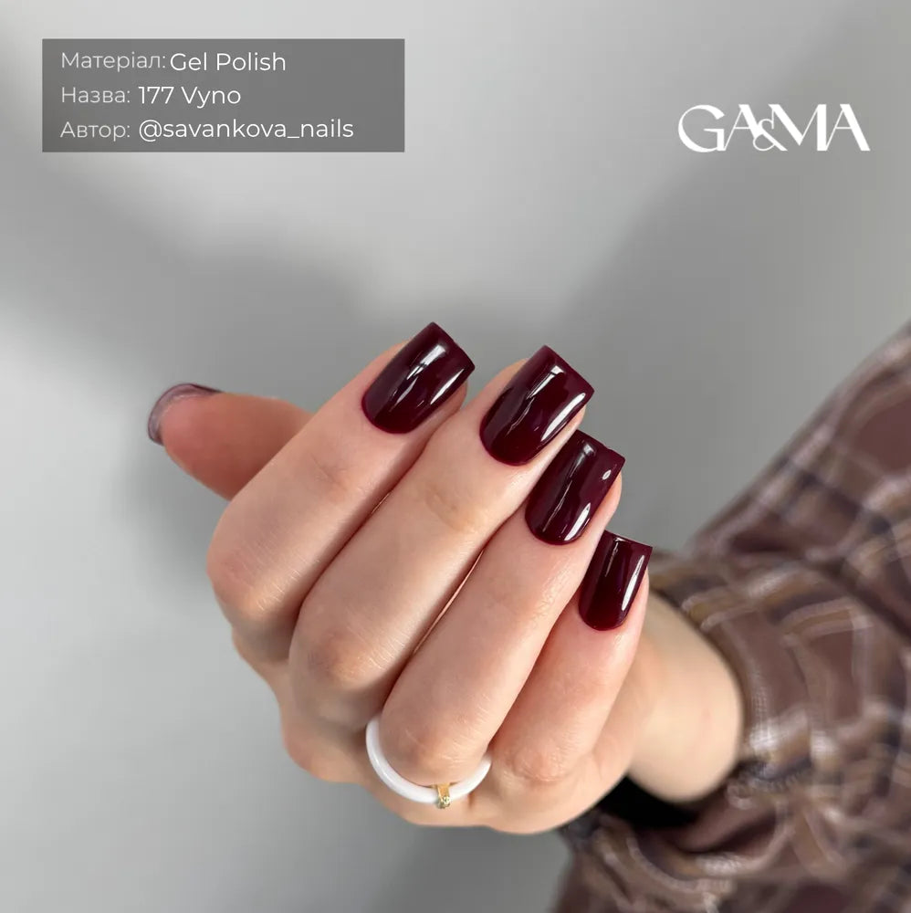 GA&MA Gel polish Hlintveyn collection 177 vyno 10 ml (TPO free)