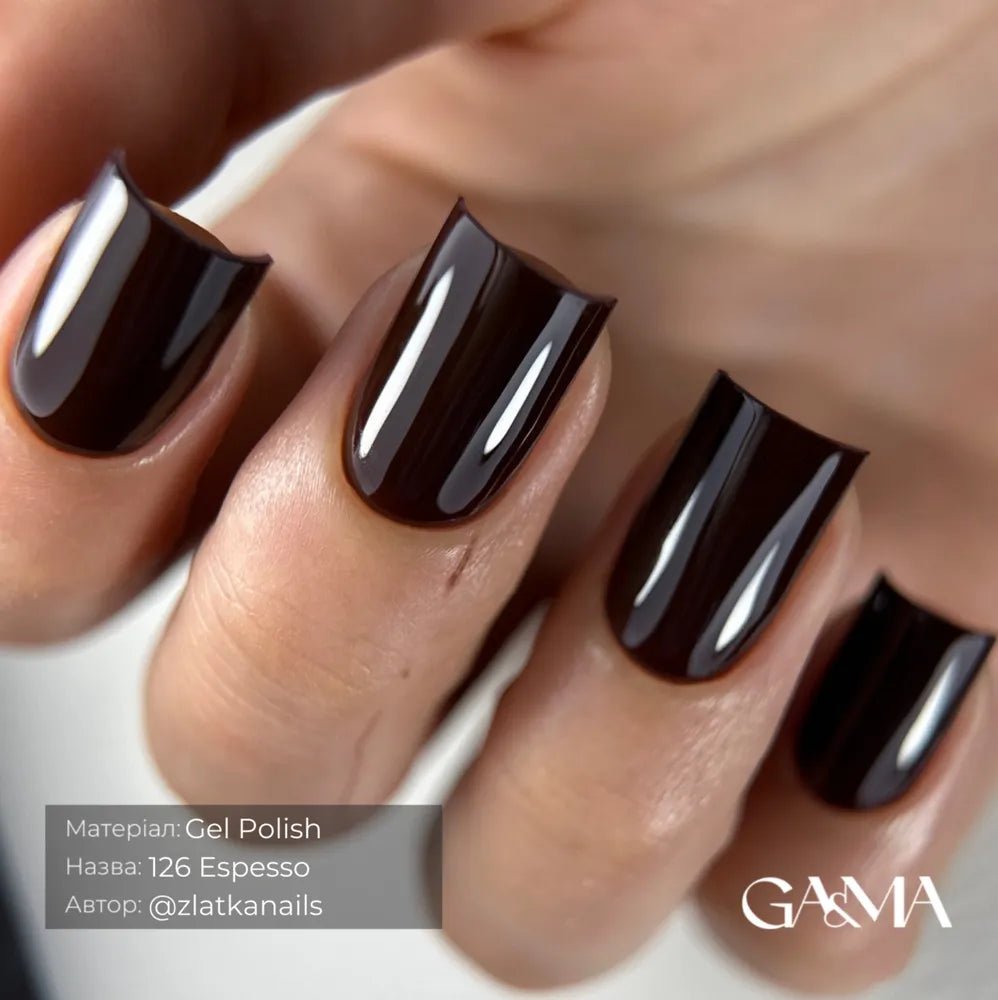 GA&MA Gel polish Monochrome collection 126 Espresso 10 ml (TPO free) - Level Up Beauty Supply