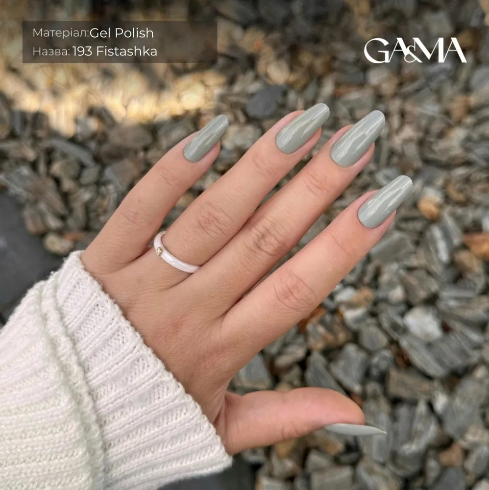 GA&MA Gel polish Monochrome collection 193 Fistashka 10 ml (TPO free)