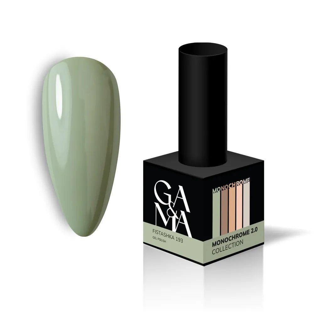 GA&MA Gel polish Monochrome collection 193 Fistashka 10 ml (TPO free) - Level Up Beauty Supply