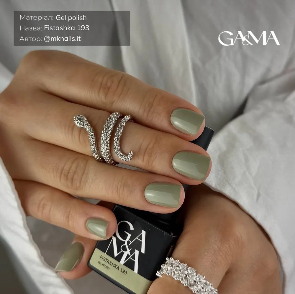 GA&MA Gel polish Monochrome collection 193 Fistashka 10 ml (TPO free) - Level Up Beauty Supply