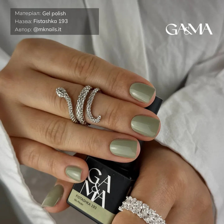 GA&MA Gel polish Monochrome collection 193 Fistashka 10 ml (TPO free)