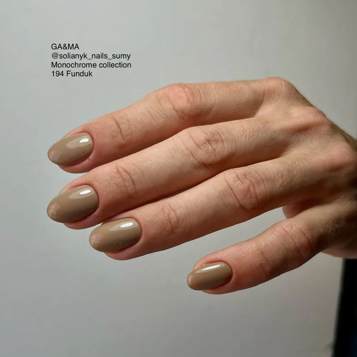 GA&MA Gel polish Monochrome collection 194 Funduk 10 ml (TPO free)