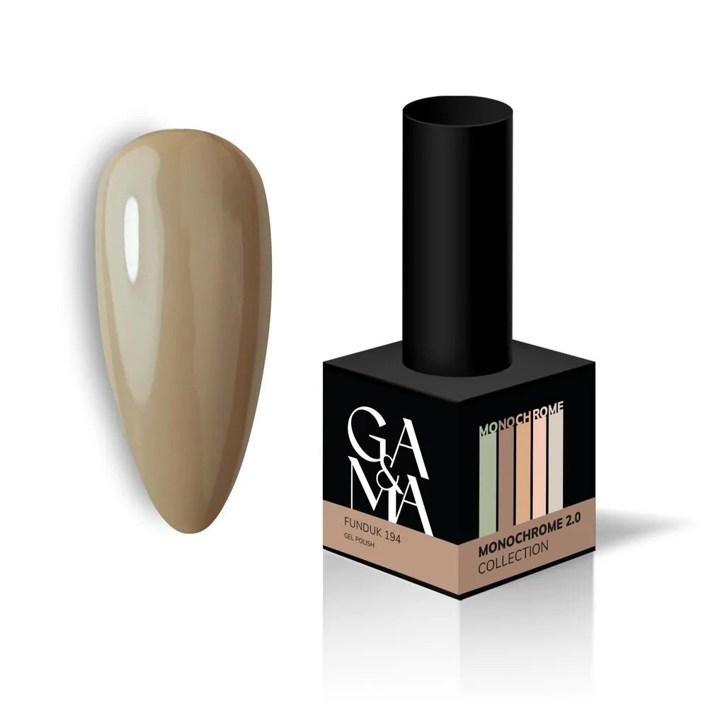 GA&MA Gel polish Monochrome collection 194 Funduk 10 ml (TPO free) - Level Up Beauty Supply