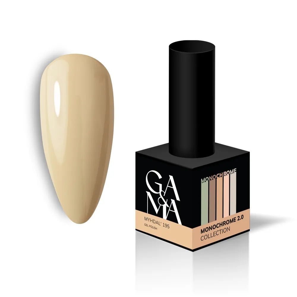 GA&MA Gel polish Monochrome collection 195 Myhdal' 10 ml (TPO free) - Level Up Beauty Supply